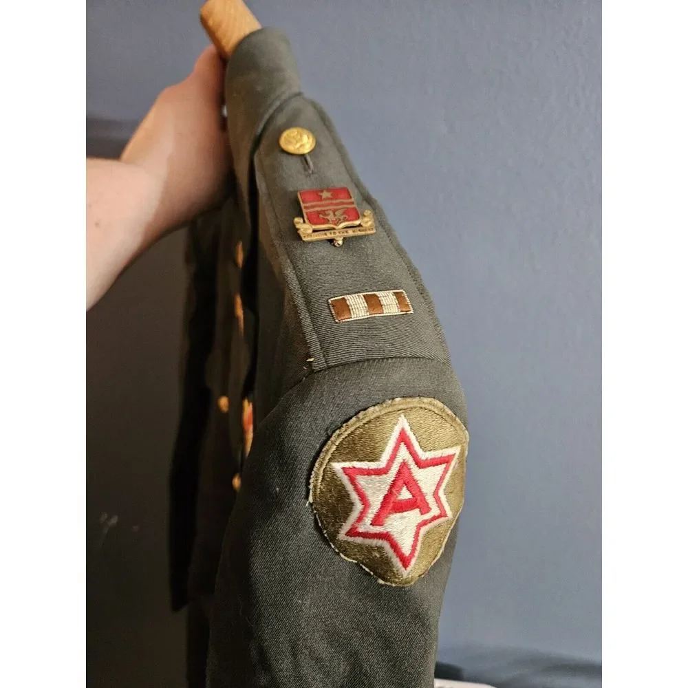 VERY RARE WWII U.S. Army Full‎ Dress Uniform, warrant officer Sixth Army 1953ish